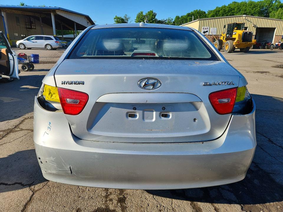 2007 Hyundai Elantra VIN KMHDU46D27U130013 COPART salvage auction — REAR END, Ny - Mv-907A Salvage Certificate, sold $900 on 2026-07-09 (photo 6)