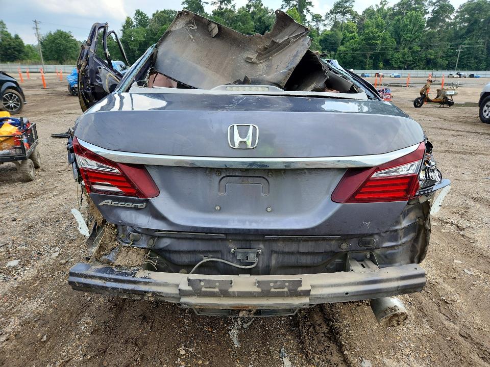 2016 Honda Accord VIN 1HGCR2F06GA024735 COPART salvage auction — ROLLOVER, La - Cert Of Title-Salvage, sold $450 on 2026-07-02 (photo 6)