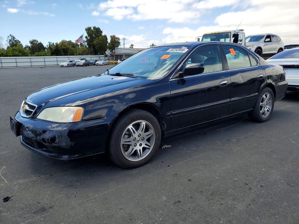 2001 Acura Tl VIN 19UUA56691A009221 COPART salvage auction — VANDALISM, Ca - Salvage Certificate, sold $300 on 2026-07-22 (photo 1)