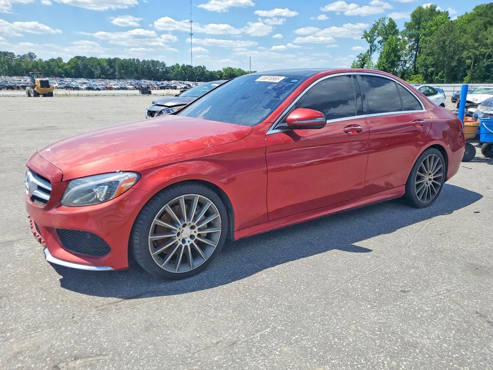 2016 Mercedes-benz C-klasse VIN 55SWF4JB0GU101792 COPART salvage auction — FRONT END, Nc - Dealer Only Clean Title, sold $4,250 on 2026-07-09 (photo 1)