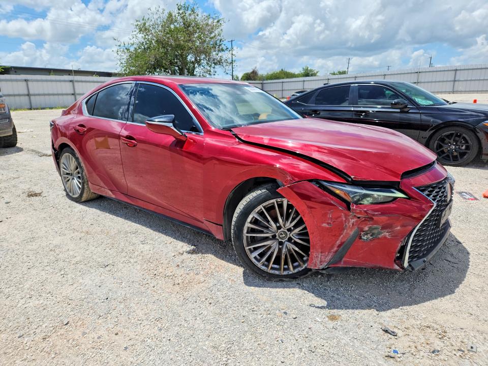 2022 Lexus Is VIN JTHDA1D26N5121740 COPART salvage auction — FRONT END, Tx - Salvage Vehicle Title, sold $3,650 on 2026-07-23 (photo 4)