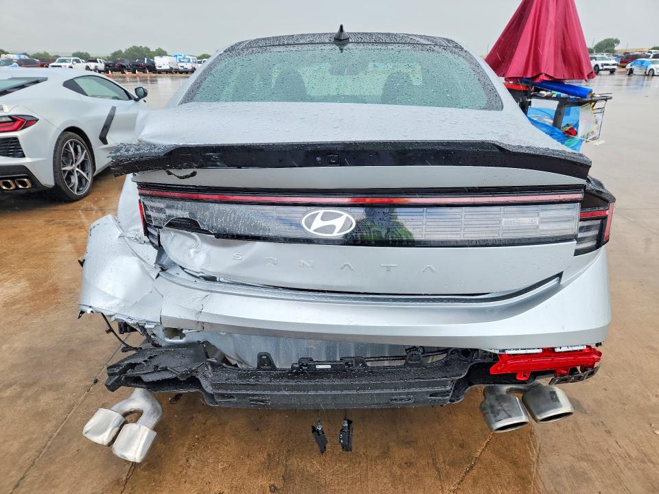 2024 Hyundai Sonata VIN KMHL54JC5RA387145 COPART salvage auction — REAR END, TX - SALVAGE VEHICLE TITLE, sold $9,100 on 2026-07-30 (photo 6)