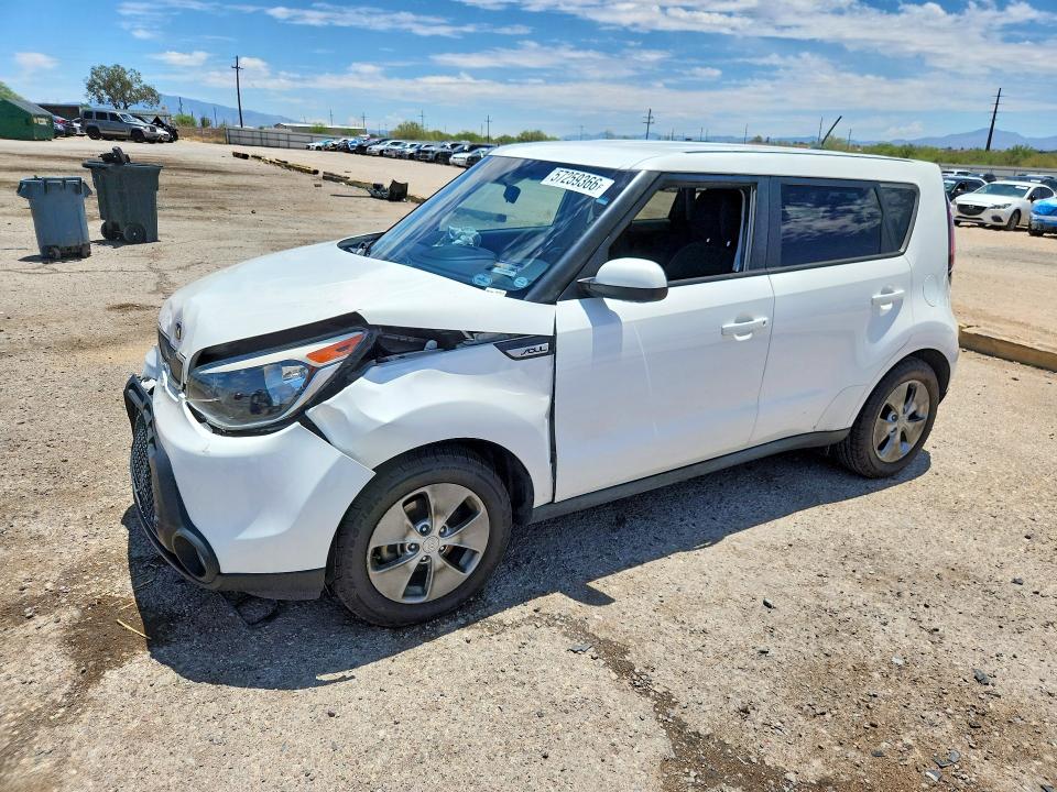 2015 Kia Soul VIN KNDJN2A23F7198266 COPART salvage auction — FRONT END, Az - Cert Of Title - Salvage, sold $1,000 on 2026-07-06 (photo 1)