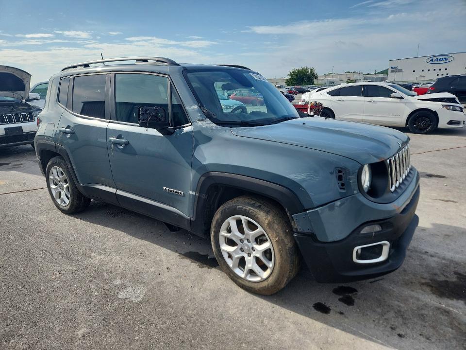 2018 Jeep Renegade VIN ZACCJABB9JPJ35579 COPART salvage auction — FRONT END, Ok - Cert Of Title-Salvage, sold $2,250 on 2026-08-07 (photo 4)