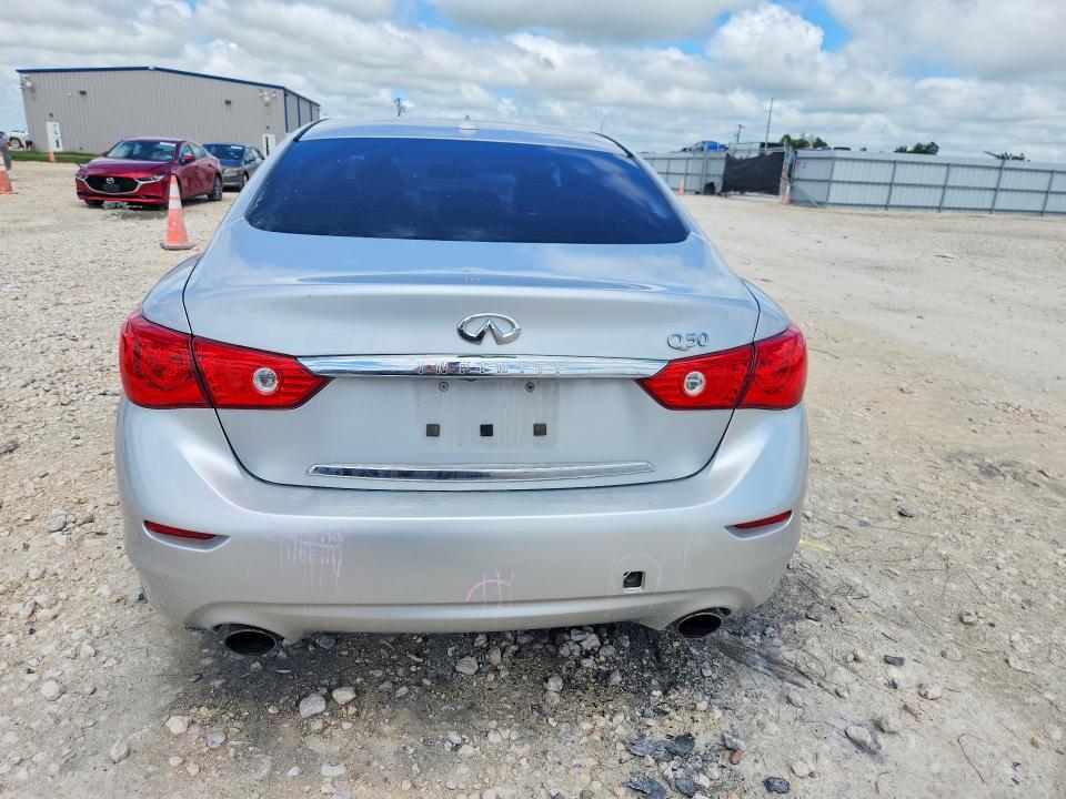 2016 Infiniti Q50 VIN JN1CV7AP5GM201692 COPART salvage auction — SIDE, Tx - Salvage Vehicle Title, sold $90 on 2026-07-16 (photo 6)