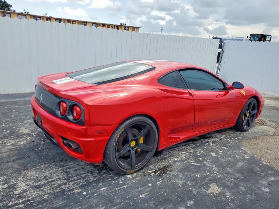 2004 Ferrari 360 VIN ZFFYU51A140137225 COPART salvage auction — WATER/FLOOD, FL - CERT OF TITLE-SLVG REBLD FLOOD, sold $40,500 on 2026-08-04 (photo 3)