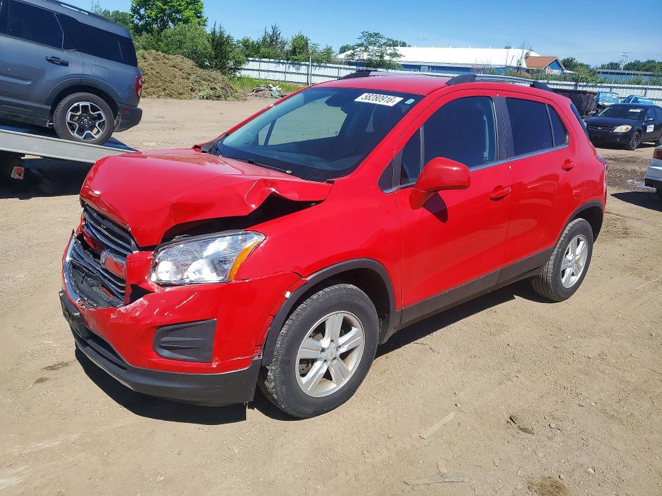 2016 Chevrolet VIN KL7CJPSB8GB753904 COPART salvage auction — FRONT END, Oh - Cert Of Title-Salvage, sold $1,200 on 2026-07-02 (photo 1)