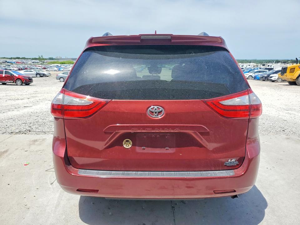 2018 Toyota Sienna VIN 5TDKZ3DC8JS938587 COPART salvage auction — HAIL, Ne - Cert Of Title-Salvage, sold $10,000 on 2026-07-14 (photo 6)