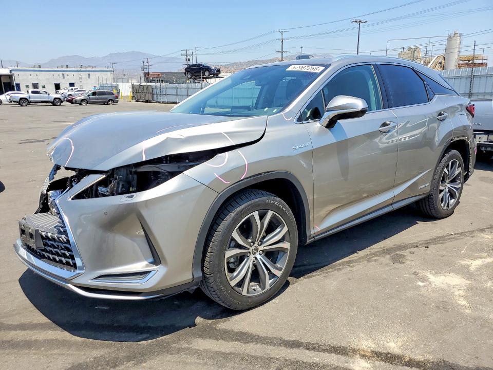 2022 Lexus Rx VIN 2T2HGMDA1NC092947 COPART salvage auction — FRONT END, Ca - Salvage Certificate, sold $11,600 on 2026-07-27 (photo 1)
