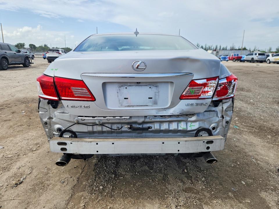 2010 Lexus Es 350 VIN JTHBK1EG6A2405850 COPART salvage auction — REAR END, Fl - Cert Of Title Slvg Rebuildable, sold $1,800 on 2026-07-09 (photo 6)