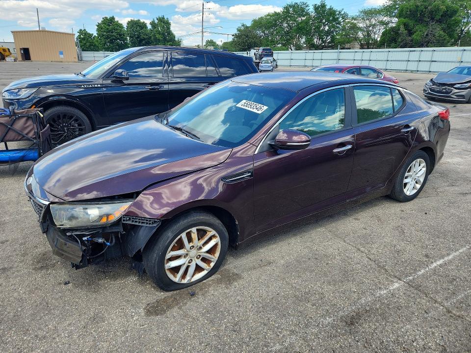 2012 Kia VIN 5XXGM4A72CG055929 COPART salvage auction — FRONT END, Oh - Certificate Of Title, sold $400 on 2026-07-29 (photo 1)