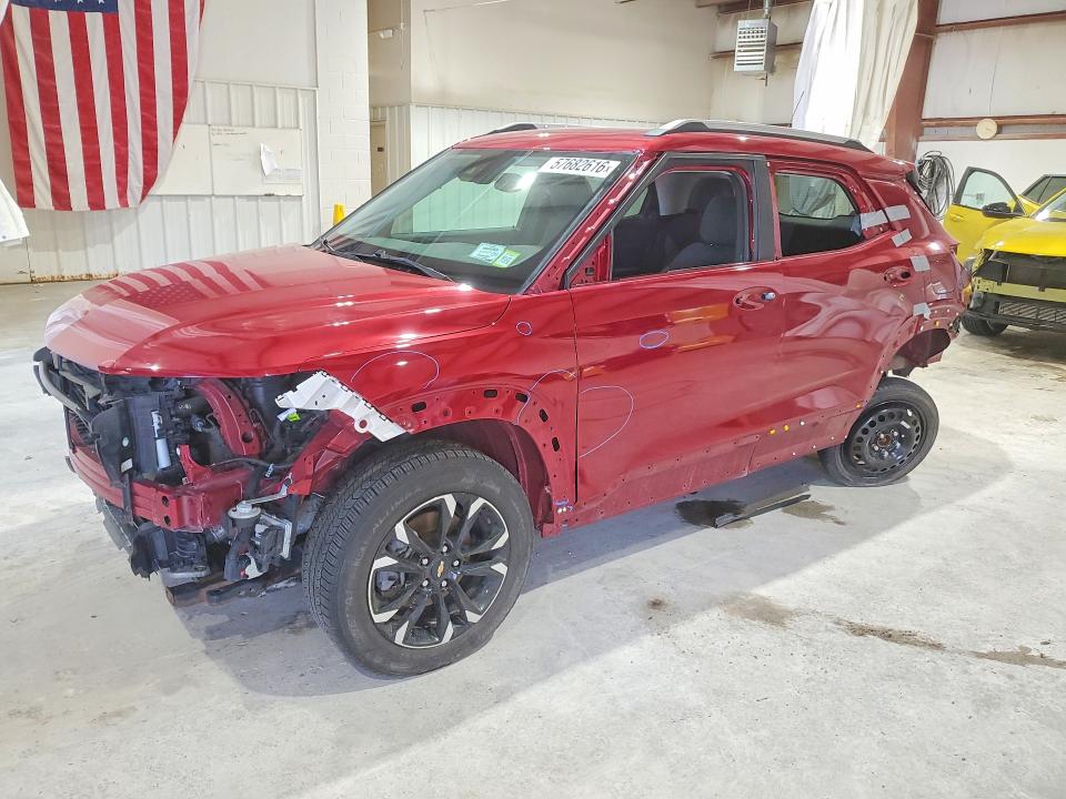 2021 Chevrolet Trailblazer VIN KL79MRSL5MB043408 COPART salvage auction — FRONT END, Ny - Mv-907A Salvage Certificate, sold $1,600 on 2026-07-20 (photo 1)