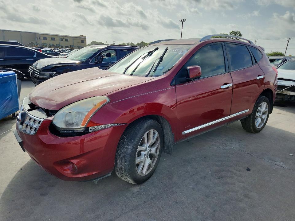 2013 Nissan Rogue VIN JN8AS5MT7DW001928 COPART salvage auction — FRONT END, Tx - Salvage Vehicle Title, sold $325 on 2026-07-13 (photo 1)
