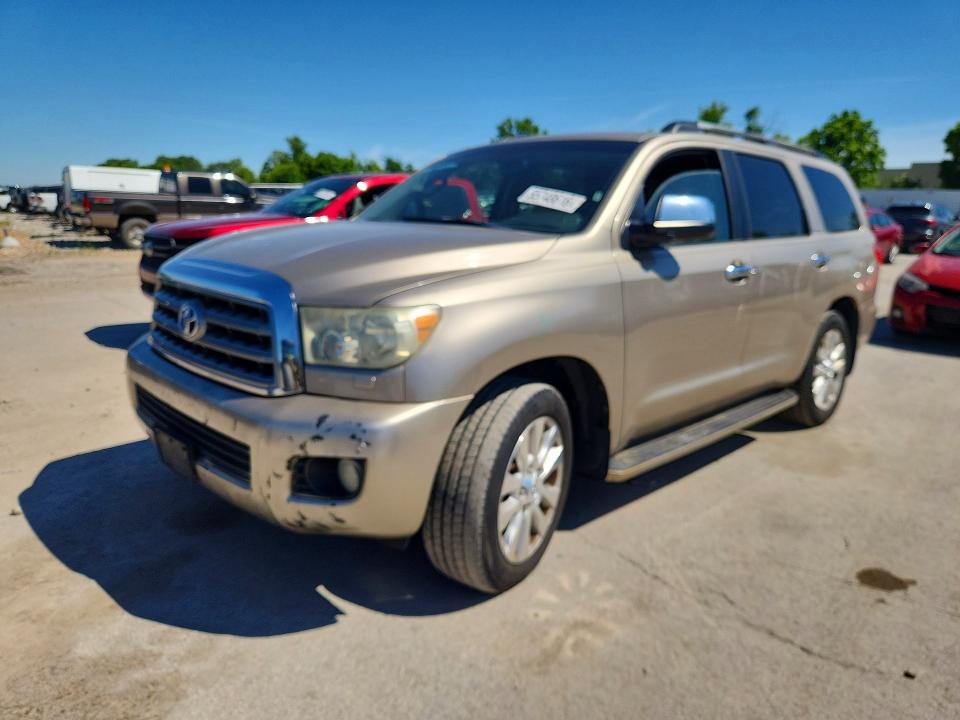 2008 Toyota Sequoia VIN 5TDBY67AX8S000146 COPART salvage auction — SIDE, Mo - Salvage Certificate Of Title, sold $3,450 on 2026-07-24 (photo 1)