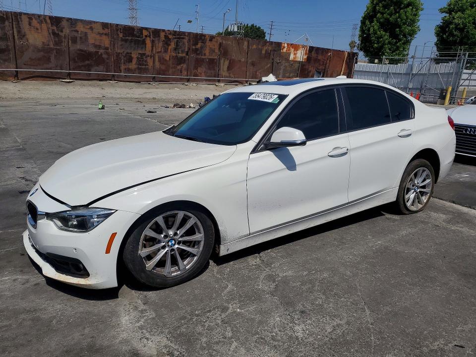 2018 BMW 3er VIN WBA8A9C51JK623383 COPART salvage auction — FRONT END, Ca - Salvage Certificate, sold $1,750 on 2026-08-05 (photo 1)