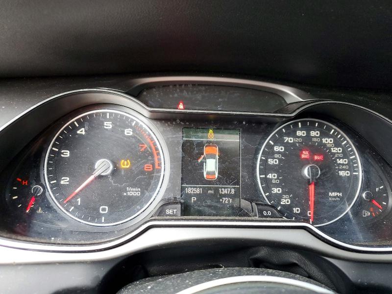 2013 Audi A4 VIN WAUFFAFL8DN006327 COPART salvage auction — FRONT END, OH - CERT OF TITLE-SALVAGE (P), sold $500 on 2026-07-31 (photo 9)