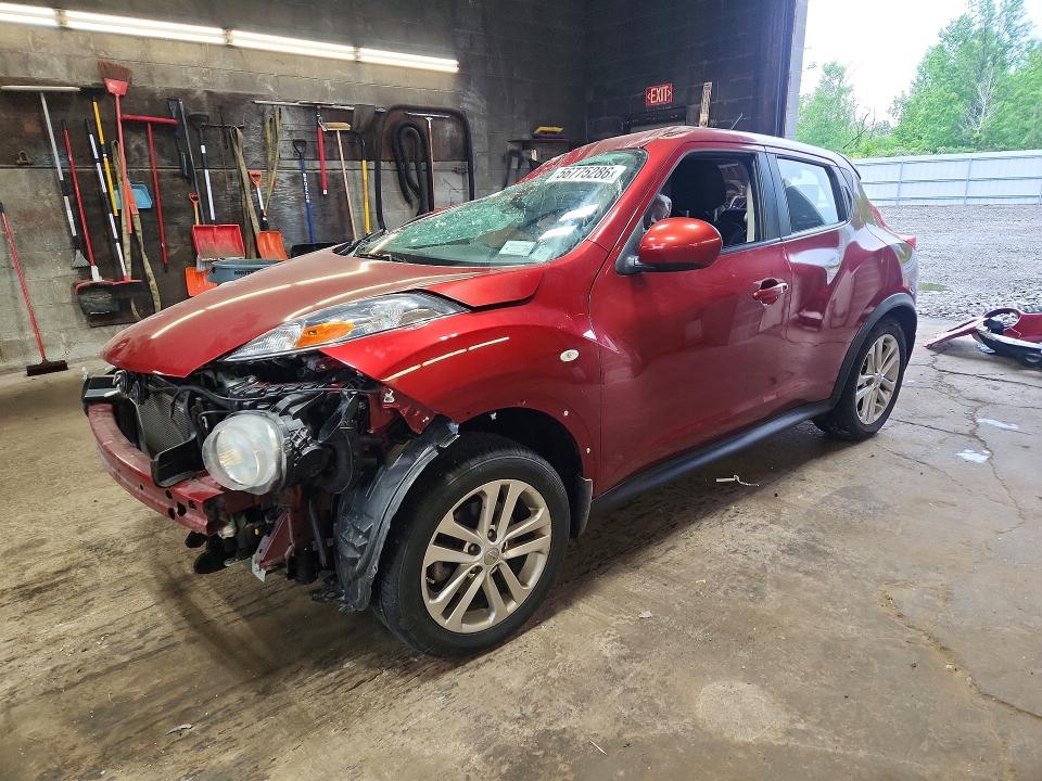 2013 Nissan Juke VIN JN8AF5MV5DT213749 COPART salvage auction — FRONT END, Ny - Mv-907A Salvage Certificate, sold $750 on 2026-07-06 (photo 1)