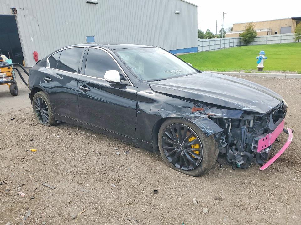 2019 Infiniti Q50 VIN JN1EV7AR6KM558091 COPART salvage auction — FRONT END, Fl - Cert Of Title-Rebuilt, sold $475 on 2026-07-09 (photo 4)