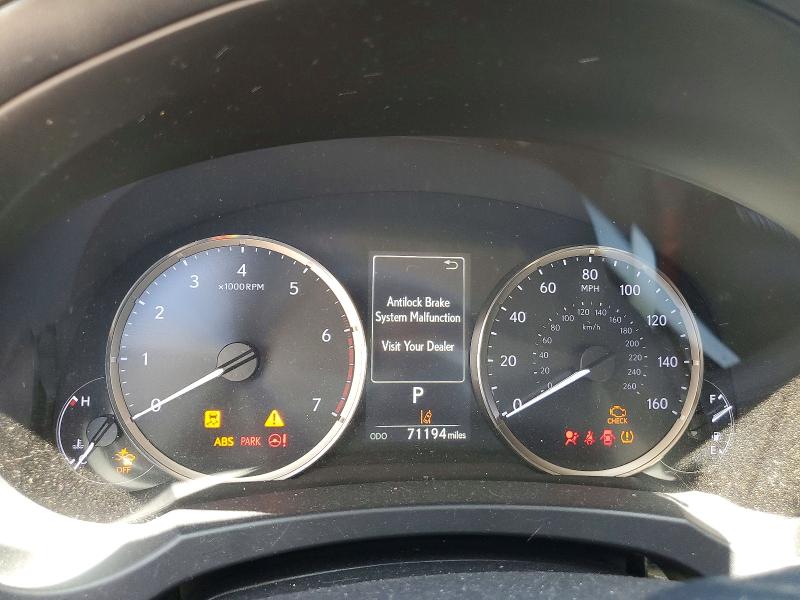2019 Lexus Is VIN JTHBA1D28K5084080 COPART salvage auction — FRONT END, Tx - Salvage Vehicle Title, sold $2,150 on 2026-07-31 (photo 9)