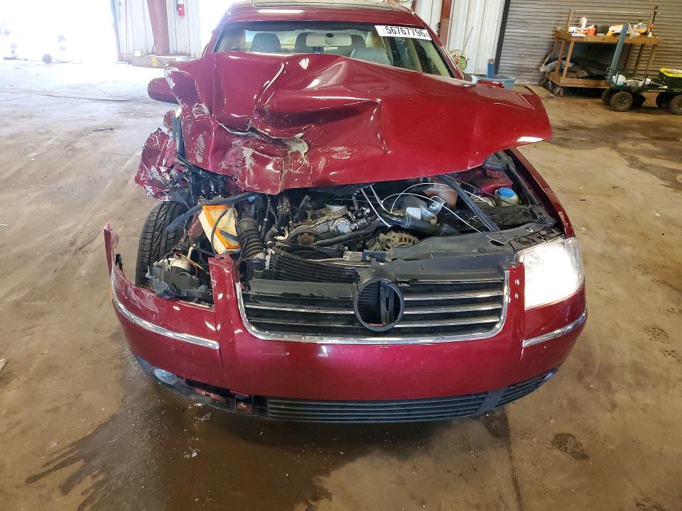 2002 Volkswagen Passat VIN WVWPD63B92P304957 COPART salvage auction — FRONT END, Mi - Certificate Of Title, sold $325 on 2026-07-31 (photo 5)