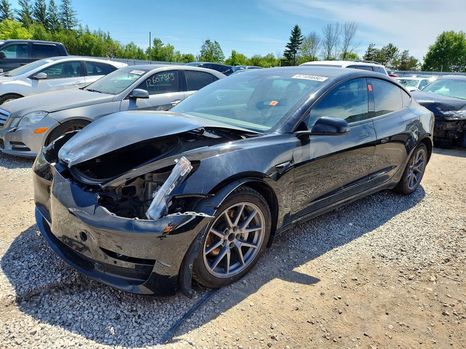 2022 Tesla VIN 5YJ3E1EA8NF206679 COPART salvage auction — FRONT END, On - Permit Salvage, sold $7,600 on 2026-07-14 (photo 1)