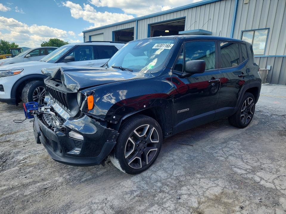 2021 Jeep VIN ZACNJDAB7MPM56407 COPART salvage auction — FRONT END, Salvage Title, sold $450 on 2026-07-17 (photo 1)