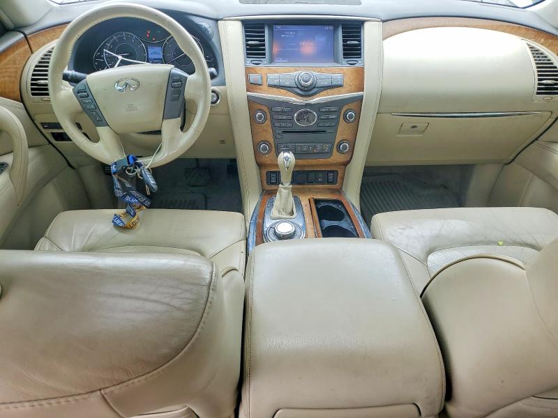 2014 Infiniti Qx80 VIN JN8AZ2NE5E9064486 COPART salvage auction — REAR END, MO - DUPLICATE TITLE, sold $2,800 on 2026-07-17 (photo 8)