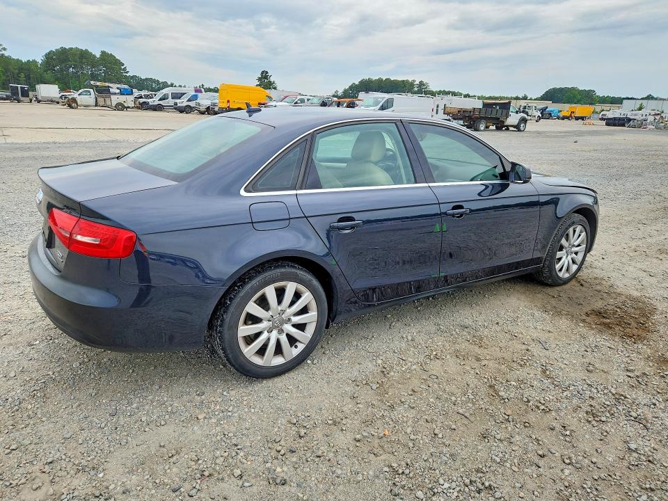 2013 Audi A4 VIN WAUBFAFL9DN025550 COPART salvage auction — MECHANICAL, Nc - Dealer Only Clean Title, sold $550 on 2026-07-13 (photo 3)