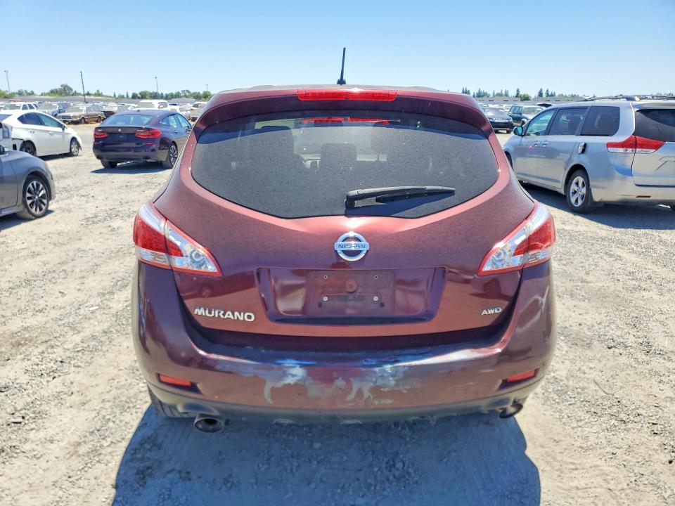 2011 Nissan Murano VIN JN8AZ1MW4BW169960 COPART salvage auction — FRONT END, CA - SALVAGE CERTIFICATE, sold $200 on 2026-07-21 (photo 6)