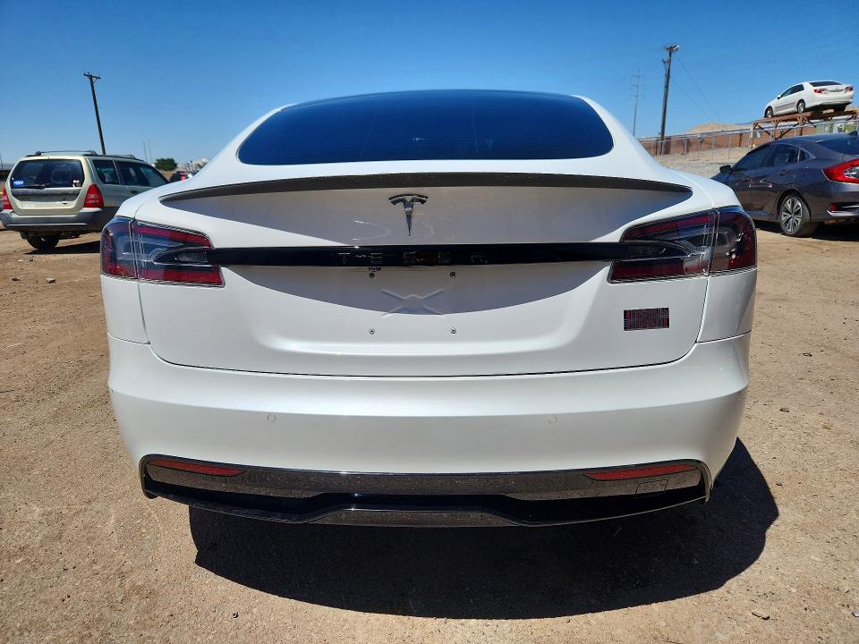 2021 Tesla Model s VIN 5YJSA1E61MF442799 COPART salvage auction — FRONT END, Nm - Cert Of Title-Salvage, sold $17,300 on 2026-07-16 (photo 6)