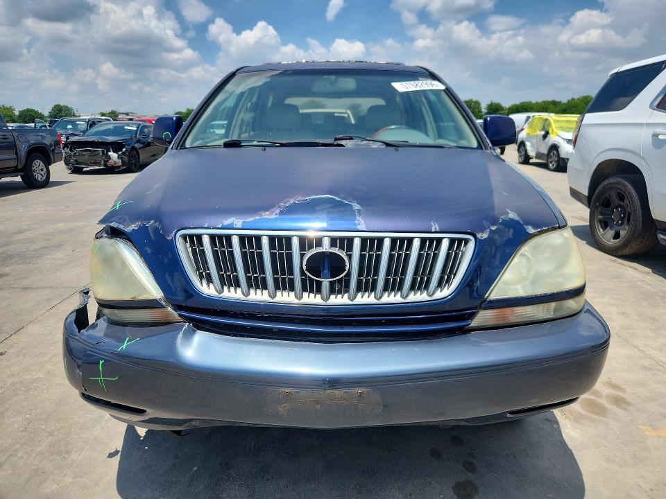 2001 Lexus Rx VIN JTJGF10U810084119 COPART salvage auction — FRONT END, Tx - Salvage Vehicle Title, sold $525 on 2026-07-09 (photo 5)