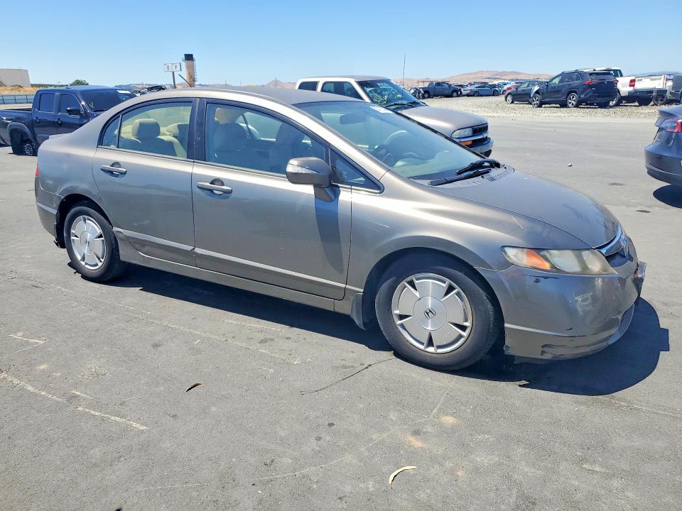 2007 Honda Civic VIN JHMFA36207S003608 COPART salvage auction — UNDERCARRIAGE, Ca - Salvage Certificate, sold $1,050 on 2026-07-27 (photo 4)