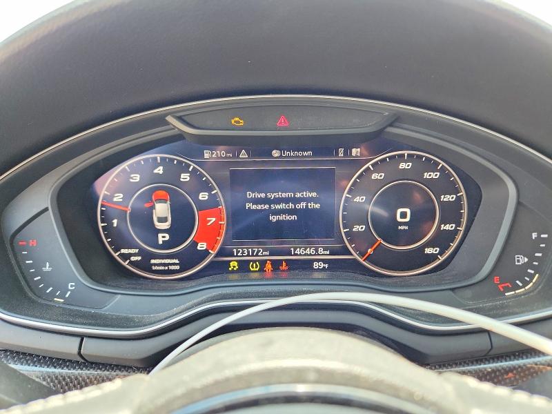 2018 Audi Rs5 VIN WAUC4CF55JA013356 COPART salvage auction — FRONT END, Oh - Cert Of Title-Salvage, sold $6,800 on 2026-07-16 (photo 9)