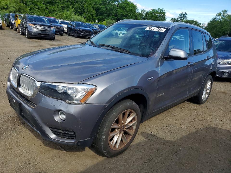 2016 BMW X3 VIN 5UXWX9C56G0D69958 COPART salvage auction — MINOR DENT/SCRATCHES, Ma - Certificate Of Title, sold $2,950 on 2026-07-09 (photo 1)