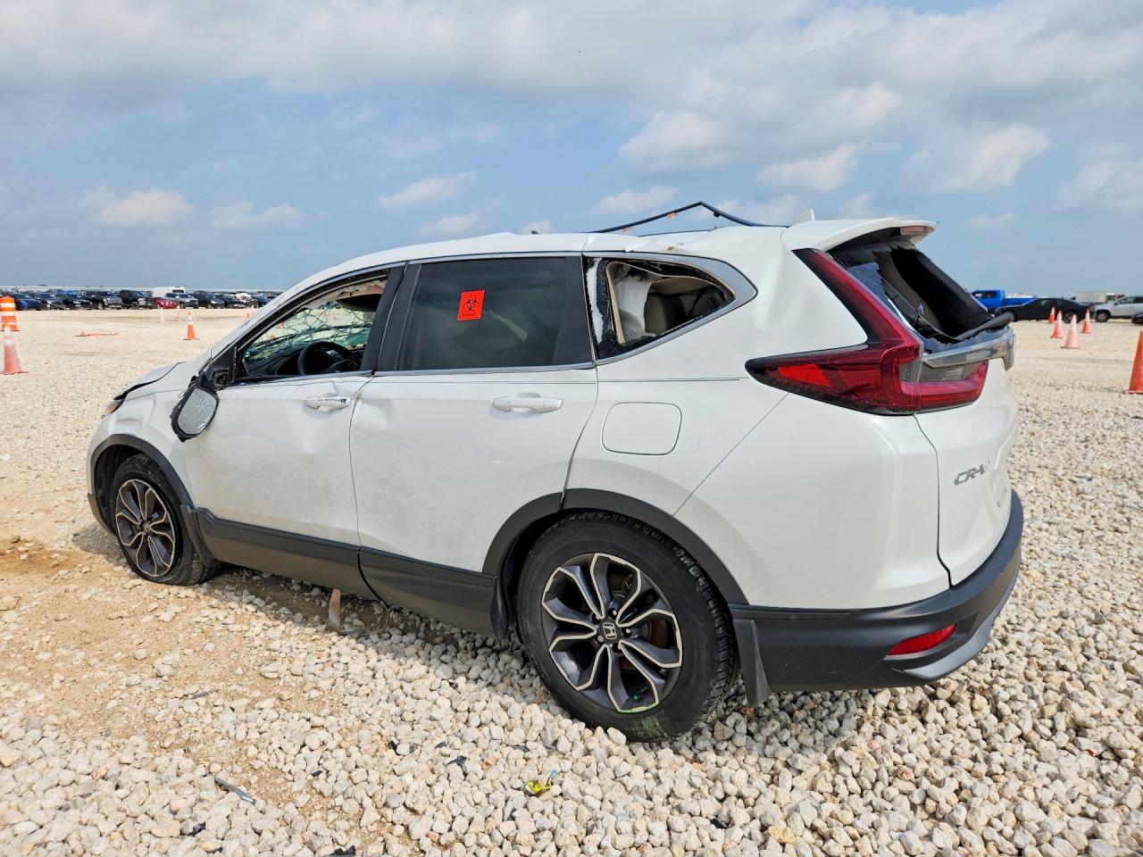 2020 Honda CR-V VIN 2HKRW1H57LH411494 COPART salvage auction — All Over, TX - SALVAGE VEHICLE TITLE (P), sold $3,100 on 2026-07-09 (photo 2)