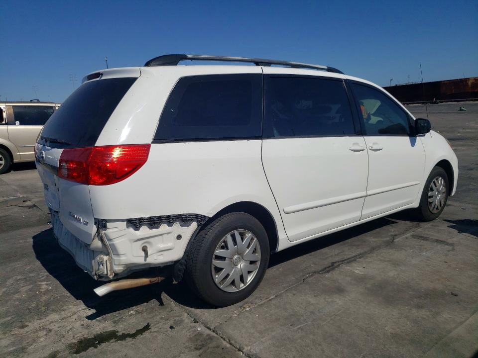 2009 Toyota Sienna VIN 5TDZK23C39S266304 COPART salvage auction — SIDE, CA - SALVAGE CERTIFICATE, sold $850 on 2026-07-31 (photo 3)