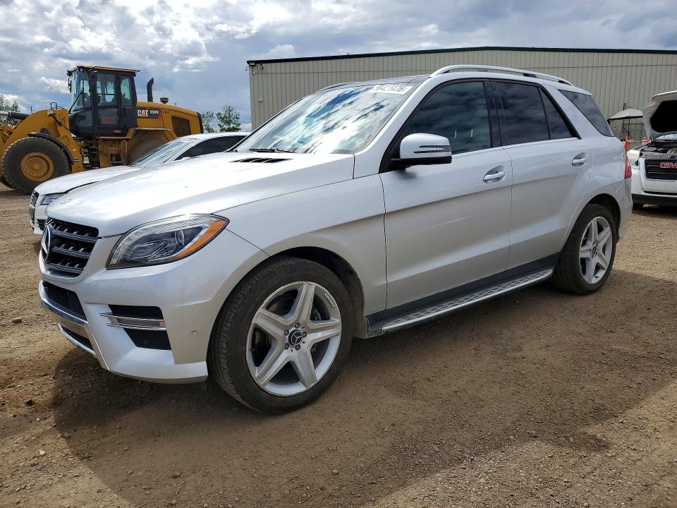 2015 Mercedes-benz M-klasse VIN 4JGDA2EB9FA527795 COPART salvage auction — REAR END, AB - BOS - SALVAGE, sold $9,300 on 2026-07-07 (photo 1)