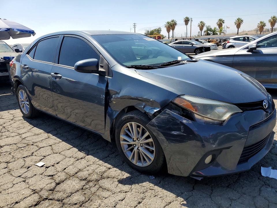 2014 Toyota Corolla VIN 5YFBURHEXEP104638 COPART salvage auction — REAR END, Ca - Salvage Certificate, sold $2,750 on 2026-07-02 (photo 4)