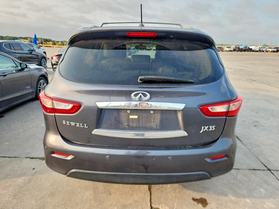 2013 Infiniti Jx35 VIN 5N1AL0MM0DC335476 COPART salvage auction — NORMAL WEAR, Tx - Cert Of Title-Rebuilt Salvage (P), sold $175 on 2026-07-09 (photo 6)