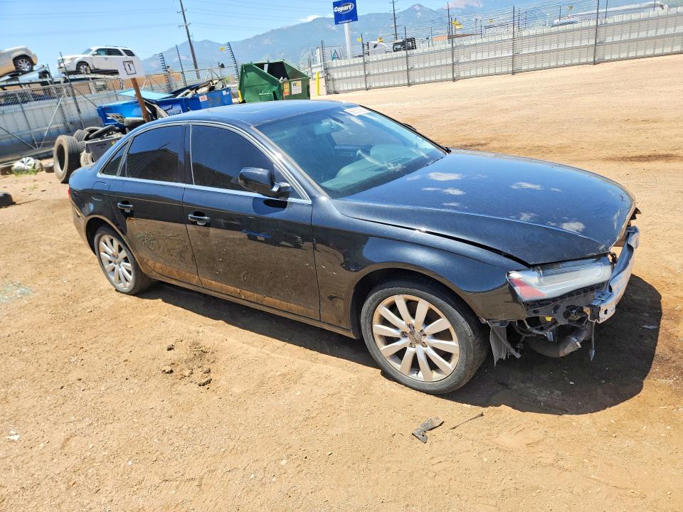 2013 Audi A4 VIN WAUBFAFL9DA144917 COPART salvage auction — FRONT END, Tx - Dis/Dlr/Exp Only Clean Title, sold $375 on 2026-07-13 (photo 4)