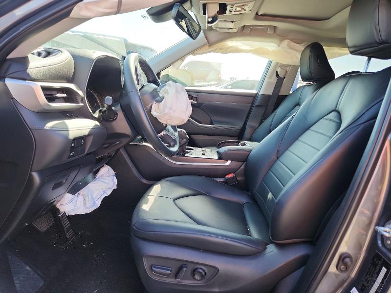 2023 Toyota Highlander VIN 5TDKDRAH4PS526807 COPART salvage auction — FRONT END, Ca - Salvage Certificate, sold $9,500 on 2026-07-31 (photo 7)