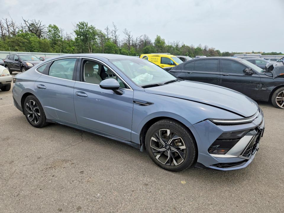 2024 Hyundai Sonata VIN KMHL64JA2RA424793 COPART salvage auction — FRONT END, Ny - Mv-907A Salvage Certificate, sold $7,300 on 2026-07-27 (photo 4)