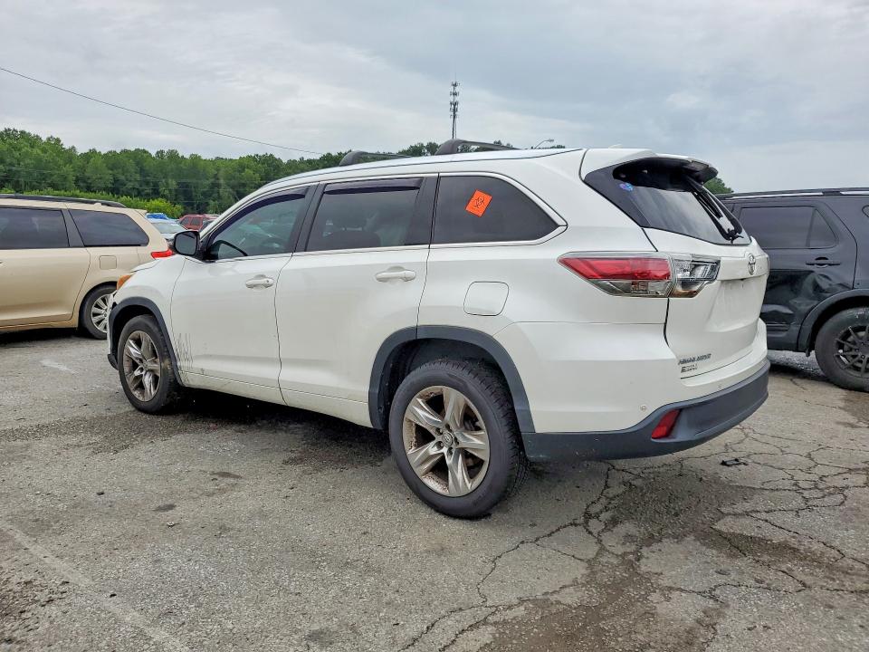 2015 Toyota Highlander VIN 5TDYKRFH7FS069725 COPART salvage auction — FRONT END, KY - CERTIFICATE OF TITLE, sold $3,300 on 2026-07-20 (photo 2)