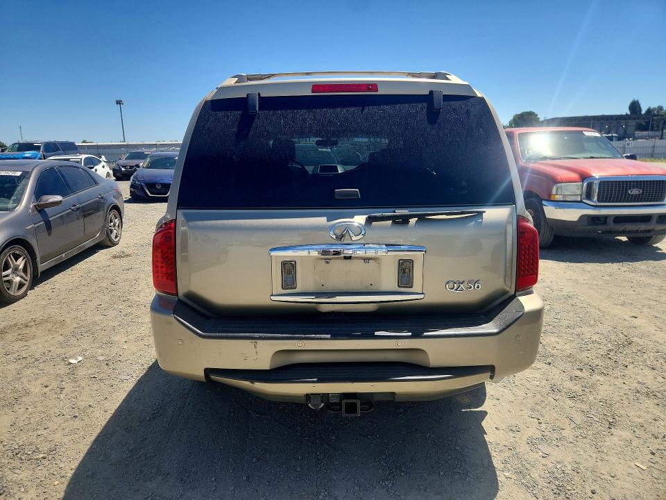 2004 Infiniti Qx56 VIN 5N3AA08C14N812290 COPART salvage auction — FRONT END, Ca - Salvage Certificate, sold $450 on 2026-07-09 (photo 6)