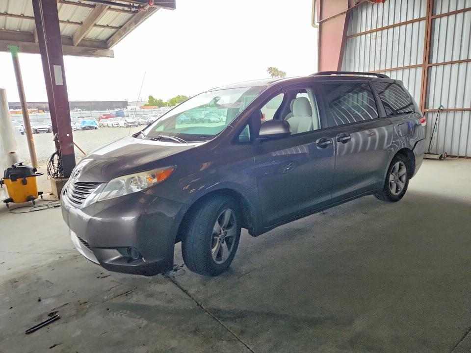 2011 Toyota Sienna VIN 5TDKK3DC6BS033710 COPART salvage auction — REAR END, Ca - Salvage Certificate, sold $925 on 2026-07-13 (photo 1)