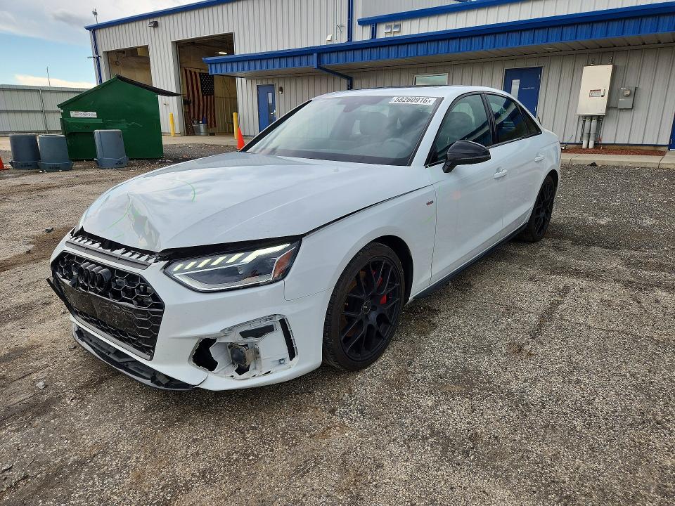 2023 Audi VIN WAUEAAF40PA015800 COPART salvage auction — FRONT END, Wi - Cert Of Title-Salvage Vehicle, sold $11,600 on 2026-07-07 (photo 1)