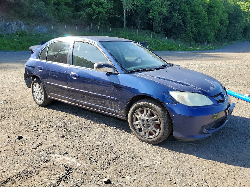 2004 Honda Civic VIN 2HGES16534H572627 COPART salvage auction — REAR END, NY - MV-907A SALVAGE CERTIFICATE, sold $350 on 2026-07-02 (photo 4)