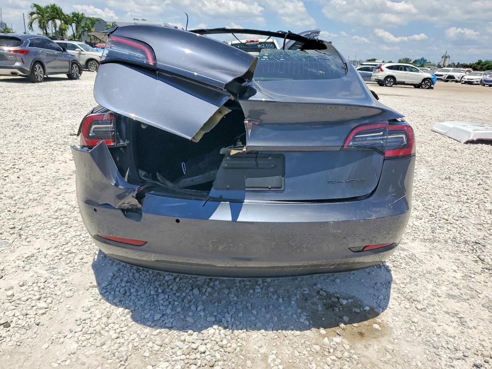 2019 Tesla Model 3 VIN 5YJ3E1EB2KF418529 COPART salvage auction — BURN, Fl - Certificate Of Destruction, sold $300 on 2026-07-31 (photo 6)