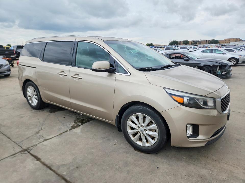 2015 Kia SEDONA VIN KNDMC5C15F6029462 COPART salvage auction — WATER/FLOOD, Tx - Salvage Title-Flood Damage, sold $1,350 on 2026-07-02 (photo 4)