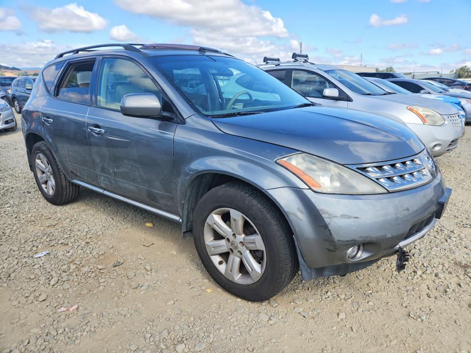 2007 Nissan Murano VIN JN8AZ08T27W524206 COPART salvage auction — SIDE, Ca - Salvage Certificate, sold $250 on 2026-07-07 (photo 4)